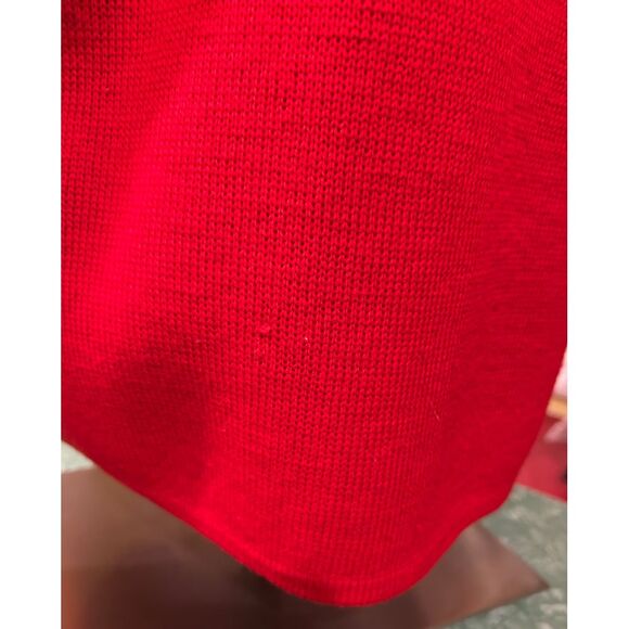 1960s original Obermeyer Red Wool ski Sweater made in Austria sz small - Picture 4 of 5